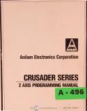Anilam-Anilam 3200MK, 3300MK, 3 4 & 5000, Assy Prints - Wiring & Reference Manual-3000 Series-3200MK-3300MK-4000 Series-5000 Series-01
